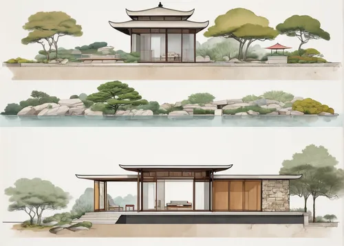 asian architecture,japanese architecture,chinese architecture,ginkaku-ji,japanese garden,japanese garden ornament,the golden pavilion,background vector,golden pavilion,illustrations,backgrounds,garden buildings,japanese shrine,oriental painting,japanese background,ryokan,3d rendering,hanok,japanese-style room,landscape background,Unique,Design,Infographics