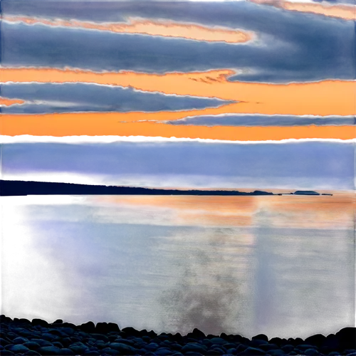 lake champlain,firth of forth,semiahmoo,susitna,manicouagan,fleuve,onega,lake ontario,oslofjord,qualicum,lake superior,chignecto,champlain,seascapes,estuary,impressionistic,kintyre,photo art,balmerino,edmonds,Conceptual Art,Oil color,Oil Color 13