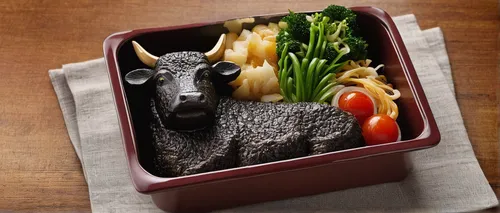 This Cow Shaped Bento Box Has 10 Pounds Of Premium Wagyu Beef,matsusaka beef,kobe beef,sukiyaki,nabemono,bento box,cow waygu pan,bento,beef hotpot,lamb meat,instant-boiled mutton,kaiseki,black angus,s