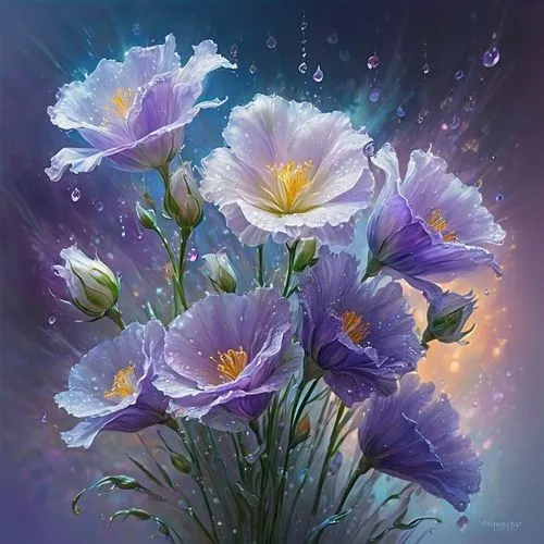 flower painting,flowers png,lisianthus,violet flowers,flower background,splendor of flowers,Conceptual Art,Oil color,Oil Color 03