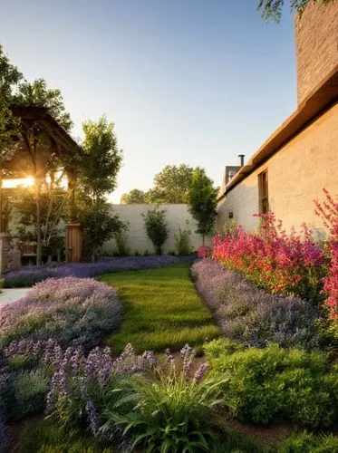 mantain the architecture ,a large garden filled with lots of flowers,landscape designers sydney,landscape design sydney,provence,flower borders,xeriscaping,landscaped,Photography,General,Realistic