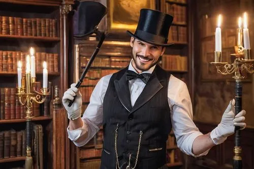 bartitsu,stovepipe hat,the victorian era,victoriana,gas lamp,victorian style,vaudevillians,borsalino,henlein,victorianism,magician,homburg,emmermann,the magician,victorian,monsieur,gentlemanly,jincai,barkeeper,sarjeant,Illustration,Japanese style,Japanese Style 19