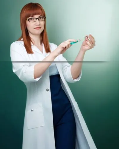 Медсестра в белом  халате  В Полный Рост ,a lady in a white coat holds an object in her hands,female doctor,cartoon doctor,theoretician physician,diagnostician,healthcare professional,microscopist