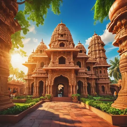 bhubaneshwar,chhatri,jain temple,gwalior,khajuraho,iskcon,akshardham,cholapuram,karnatak,chhatrapati,indian temple,chittor,mandir,chaturbhuj,maharastra,baroda,jodhpur,karnataka,palitana,gujarat,Conceptual Art,Oil color,Oil Color 21