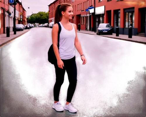 girl walking away,photo painting,woman walking,female runner,girl in a long,pedestrian,world digital painting,walking,a pedestrian,fashion vector,chalk drawing,on the street,colored pencil background,girl in t-shirt,digital painting,city ​​portrait,street chalk,digital compositing,walk,digital art,Illustration,Children,Children 02