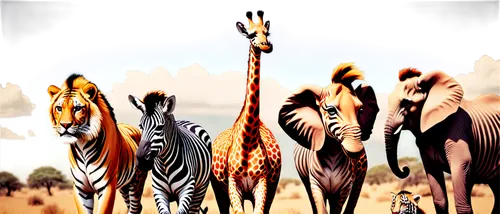 giraffes,serengeti,plains zebra,melman,zebra,savane,safaris,tridents,kemelman,scandia animals,sauros,mambazo,safari,etosha,zoo,giraffe,deep zoo,animal zoo,zebre,animal world,Conceptual Art,Sci-Fi,Sci-Fi 29