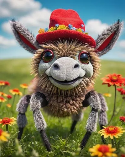 animals play dress-up,seed cow carnation,anthropomorphized animals,whimsical animals,vicuña,bazlama,knuffig,alpaca,flower animal,altiplano,hay,geum,llama,lama,ox,miguel of coco,pubg mascot,flower hat,straw animal,oxpecker,Photography,Documentary Photography,Documentary Photography 30