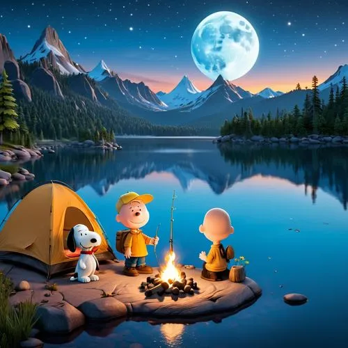 camping,camping tents,campfires,campfire,camping tipi,campground,campsite,camping equipment,tent camping,camping car,children's background,campire,fishing camping,romantic night,campers,tourist camp,s'more,moon and star background,night scene,kids illustration,Unique,3D,3D Character