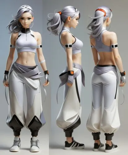 kunoichi,3d figure,impa,yagyu,game figure,3d model,Unique,3D,3D Character