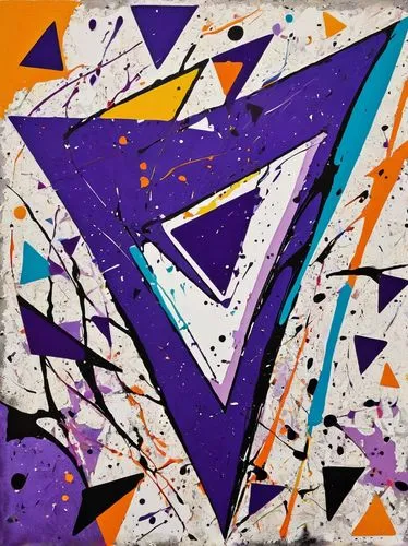 triangles,geometric,purpleabstract,abstract painting,ultraviolet,triangles background,triangular,graffiti splatter,abstract artwork,100x100,zigzag,chakra square,dimensional,seismic,torn paper,white with purple,fragmentation,abstract shapes,triangle,piece,Art,Artistic Painting,Artistic Painting 42