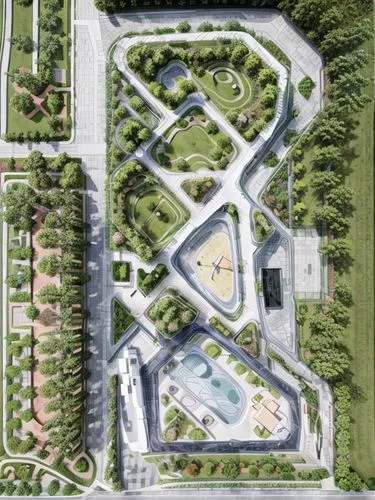 chinese architecture,shenzhen vocational college,autostadt wolfsburg,zhengzhou,houston texas apartment complex,feng shui golf course,tianjin,japanese zen garden,solar cell base,hotel complex,suburban,