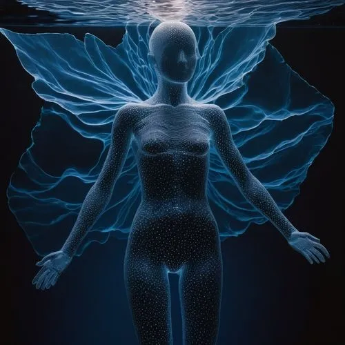 varekai,hologram,lymphatic,neon body painting,sirena,female body,aura,the human body,bioluminescent,bioluminescence,ishvara,soulforce,freediver,holography,earth chakra,bodypainting,morphogenesis,sirene,zentai,human body,Illustration,Abstract Fantasy,Abstract Fantasy 20