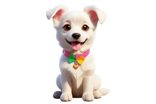 female dog,easter dog,suri,jindo,white dog,dog illustration,cute puppy,jack russell terrier,parvo,jack russel terrier,cheerful dog,terrier,dog pure-breed,rainbow background,barkdoll,dog angel,jack russell,lumo,pupillidae,dog frame,Unique,3D,Modern Sculpture