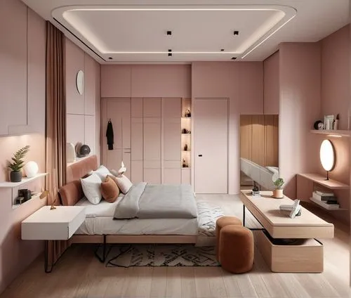modern room,gold-pink earthy colors,interior design,bedroom,interiors,beauty room,livingroom,modern decor,great room,interior decoration,an apartment,interior modern design,danish room,apartment lounge,light pink,hallway space,loft,living room,shared apartment,apartment,Photography,General,Realistic