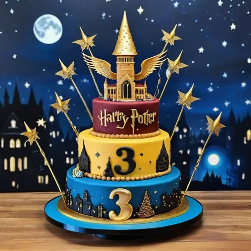 Harry Potter 33 Birthday Cake,pottermania,hogwarts,harrynytimes,birthday cake,triwizard,wizarding,Photography,General,Realistic