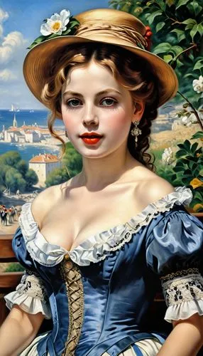 anacapri,principessa,french digital background,malcesine,woman with ice-cream,taormina,Photography,General,Realistic