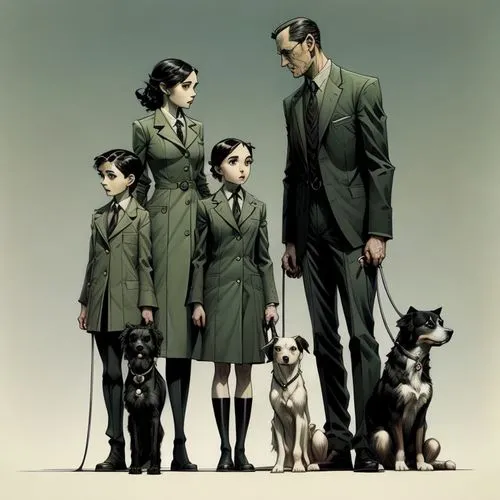 rockwell,dobie,hirohito,the dawn family,rhodesians,magnolia family,orphans,laibin,dobermans,violet family,laibach,doberan,familiars,borzou,steamboy,families,chomet,kuchel,veterinarians,seinen