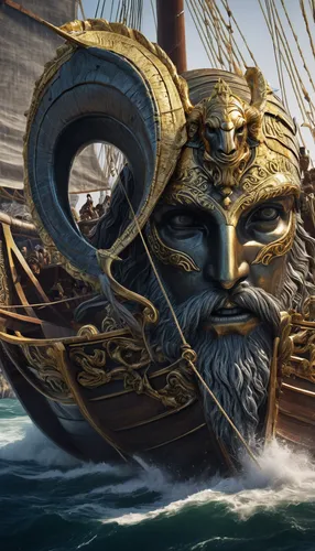 viking ship,viking,viking ships,vikings,poseidon,poseidon god face,hellenistic-era warships,sea god,wind warrior,god of the sea,sea fantasy,galleon,longship,nautical banner,mariner,trireme,the vessel,odyssey,galleon ship,centurion,Conceptual Art,Fantasy,Fantasy 11