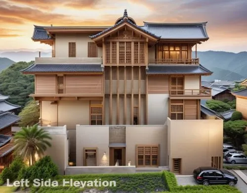 asian architecture,japanese architecture,wooden house,sanya,two story house,floorplan home,house for sale,holiday villa,wooden houses,sky apartment,little house,residential house,shared apartment,3d rendering,house purchase,cube stilt houses,small house,modern house,architectural style,large home,Photography,General,Realistic