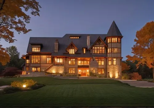 Glass bricks tiles people graden trees wood summer night view spotlight ,henry g marquand house,mansion,new england style house,chateau,luxury home,country estate,bendemeer estates,beautiful home,land