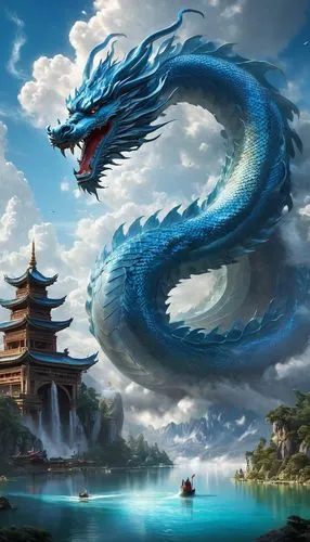 shenlong,dragon boat,dragonair,dragon of earth,dragon bridge,dragon,Conceptual Art,Fantasy,Fantasy 11