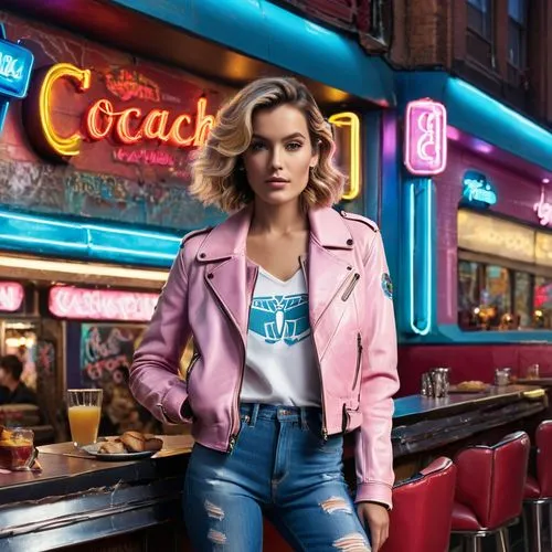 retro diner,denim jacket,cosmopolitan,hailey,waitress,jacket,Photography,General,Commercial