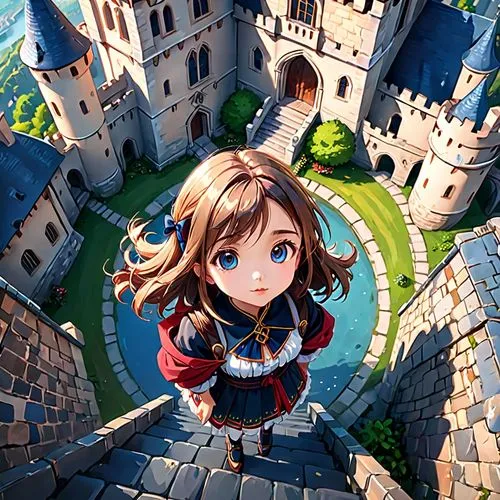 alice,violet evergarden,castle,fairy tale character,castleguard,cg artwork,rapunzel,fairy tale castle,fairytale castle,knight's castle,labyrinth,lyon,up,château,castel,city ​​portrait,castles,vanessa (butterfly),3d fantasy,game illustration,Anime,Anime,General