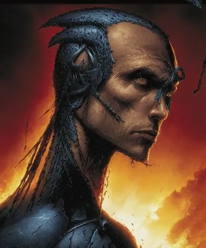 a man with long dreads looks into the distance,daken,cassaday,malekith,zsasz,dematteis,shadowpact,Illustration,American Style,American Style 02