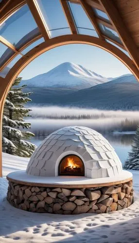 igloos,pizza oven,igloo,snowhotel,stone oven pizza,snow shelter,earthship,stone oven,round hut,finnish lapland,roof domes,snow roof,warm and cozy,lapland,alpine style,snow house,alpine hut,winter house,round house,snowglobe,Conceptual Art,Sci-Fi,Sci-Fi 25