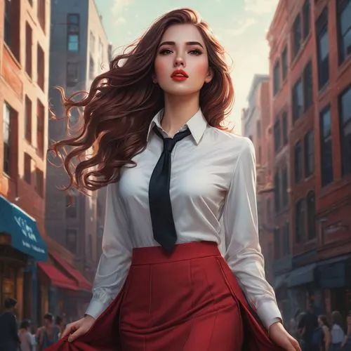 donsky,woman walking,girl walking away,world digital painting,business girl,retro girl,retro woman,young woman,behenna,businesswoman,city ​​portrait,sprint woman,man in red dress,a pedestrian,business woman,jasinski,fashion vector,heatherley,girl in a long,pedestrian,Conceptual Art,Fantasy,Fantasy 17