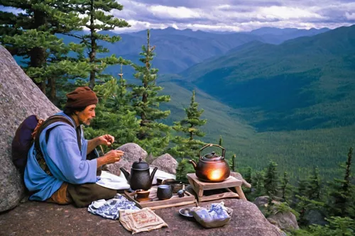 tea zen,outdoor cooking,portable stove,romantic dinner,tea service,free wilderness,outdoor life,pachamama,camping equipment,altai,romantic scene,campfires,camping,picnic,outdoor dining,ivan-tea,outdoor recreation,breakfast outside,nomad life,persian norooz,Illustration,Retro,Retro 02