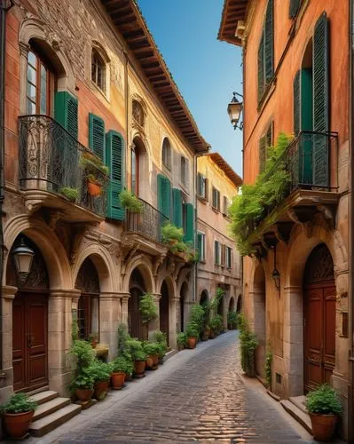 tuscan,perugia,cortona,palermo,toscana,urgello,bergamo,verona,quirico,italy,fossano,assisi,arezzo,modena,buildings italy,desenzano,pienza,taormina,malcesine,medieval street,Art,Classical Oil Painting,Classical Oil Painting 06