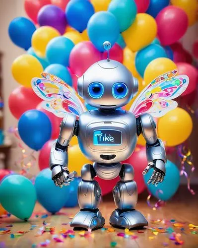 minibot,balloons mylar,soft robot,cinema 4d,social bot,party banner,happy birthday balloons,foil balloon,robot,helium,robotic,robotics,new year balloons,blue balloons,bot,colorful balloons,birthday balloon,party decoration,robots,artificial fly,Illustration,Realistic Fantasy,Realistic Fantasy 02