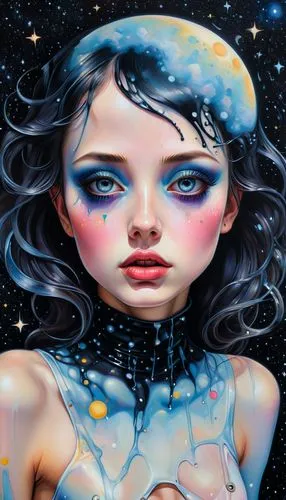 cosmogirl,promethea,jasinski,starchild,andromeda,galaxia,viveros,valerian,galactic,magellanic,universe,stargirl,aquarius,universo,astronema,mesmero,extragalactic,bodypaint,intergalactic,dazzler,Conceptual Art,Daily,Daily 15