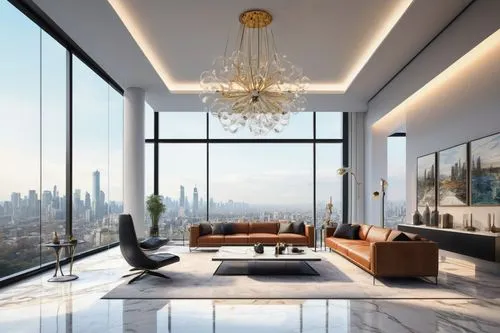 penthouses,luxury home interior,modern living room,interior modern design,modern decor,living room,minotti,livingroom,contemporary decor,great room,modern room,interior design,luxury property,glass wall,sky apartment,apartment lounge,family room,luxe,interior decoration,luxury real estate,Illustration,Realistic Fantasy,Realistic Fantasy 05