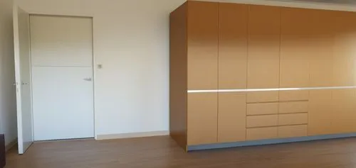 a modern living room has wooden wall paneling and white walls,schrank,walk-in closet,wardrobes,immobilien,storage cabinet,appartment,highboard,appartement,rovere,hinged doors,inmobiliaria,garderobe,ca