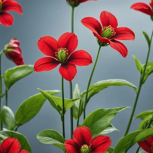 many red flowers with green leaves on them,red flowers,red ranunculus,red anemones,red flower,red blooms,red petals