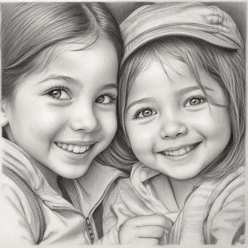 pencil drawings,pencil drawing,little boy and girl,kids illustration,little girls,coloring picture,little angels,pencil art,two girls,coloring pages kids,charcoal pencil,charcoal drawing,children girls,little girl and mother,children drawing,graphite,dessin,cute cartoon image,childs,line art children,Illustration,Black and White,Black and White 30