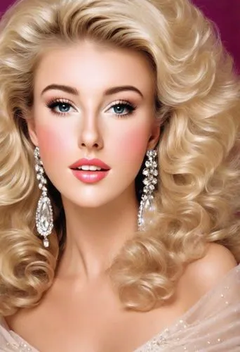 beautiful blonde, American, 1980s, glamorous soap opera, Dallas, Dynasty, television, big hair, hairspray, lipgloss, photorealistic,realdoll,artificial hair integrations,doll's facial features,barbie 