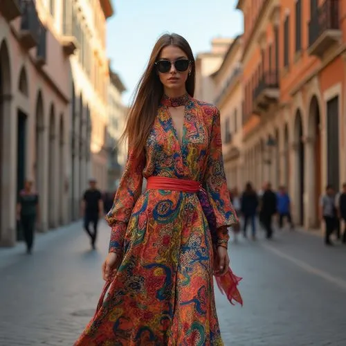 caftan,floral dress,girl in a long dress,a floor-length dress,caftans,etro,Photography,General,Natural