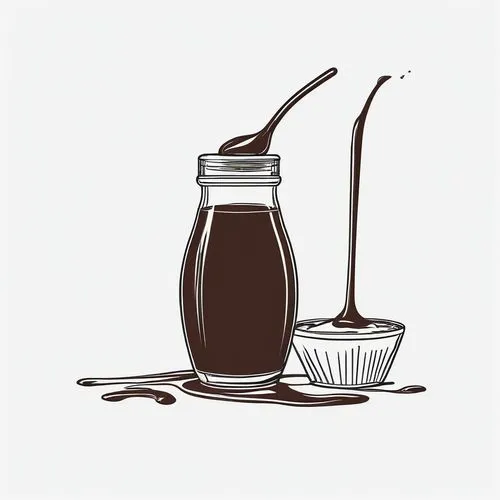 chocolate sauce,coffee tea illustration,chocolatemilk,egg cream,chocolate syrup,chocolate milk,cocoa powder,french press,chocolate smoothie,chocolate spread,colada morada,aligot,açaí na tigela,muscovado,dulce de leche,chocolate fountain,molasses,roumbaler straw,chemex,currant shake,Illustration,Black and White,Black and White 04