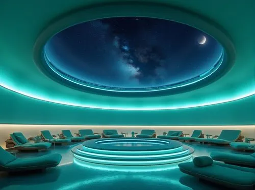 spaceship interior,ufo interior,planetariums,sky space concept,planetarium,futuristic art museum,movie theater,futuristic landscape,spaceship space,spaceport,cinema seat,ringworld,blue room,movie theatre,zaal,spaceship,imax,futuristic architecture,cinerama,conference room,Photography,General,Realistic