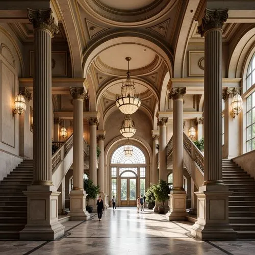 cochere,archly,hallway,neoclassical,entrance hall,marble palace,emirates palace hotel,colonnades,foyer,apthorp,corridors,salone,hall of nations,columns,corridor,benaroya,europe palace,palatial,colonnade,atriums