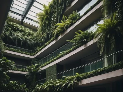 atriums,wintergarden,biopiracy,biopolis,interlace,titanum,subtropics,jungles,atrium,greenery,green plants,epiphytes,tropical house,philodendrons,hanging plants,plant tunnel,tropical jungle,plants,parkade,palms,Photography,Documentary Photography,Documentary Photography 08