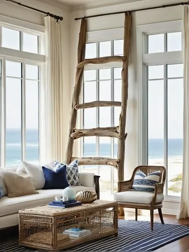 window with sea view,rodanthe,sunroom,bay window,wooden windows,window frames,beach house,oceanfront,french windows,beachhouse,window curtain,bridgehampton,porch swing,nantucket,beach furniture,oceanview,seaside view,stucco frame,window with shutters,valances,Illustration,Realistic Fantasy,Realistic Fantasy 10