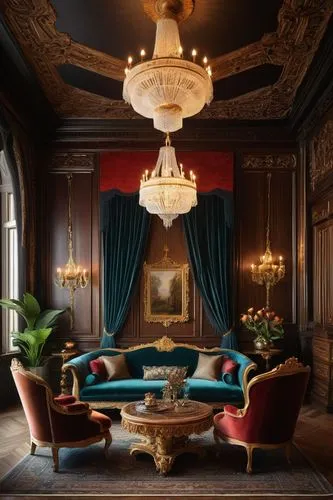 ornate room,royal interior,ritzau,victorian room,interior decor,rococo,opulently,sitting room,furnishings,danish room,opulent,biedermeier,blue room,opulence,dining room,chateauesque,great room,baccarat,interiors,poshest,Art,Classical Oil Painting,Classical Oil Painting 13