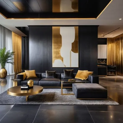 contemporary decor,luxury home interior,interior modern design,modern decor,modern living room,apartment lounge,interior design,livingroom,living room,gold wall,interior decoration,interior decor,sitting room,penthouse apartment,family room,lounge,search interior solutions,interiors,living room modern tv,corten steel,Photography,General,Realistic