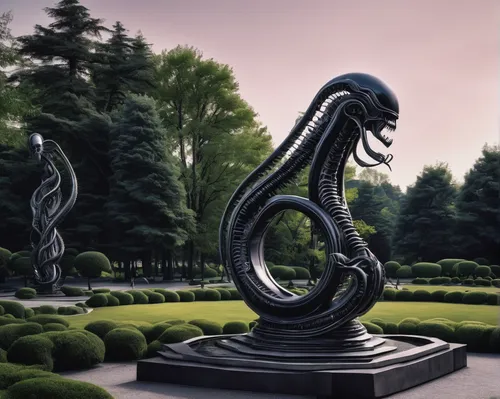 serpent,serpentine,rod of asclepius,helix,garden sculpture,garden statues,tentacle,noorderleech,wyrm,lawn ornament,ringed-worm,mainau,garden ornament,emperor snake,gorgon,allies sculpture,tentacles,basilisk,medusa,curlicue,Conceptual Art,Sci-Fi,Sci-Fi 02