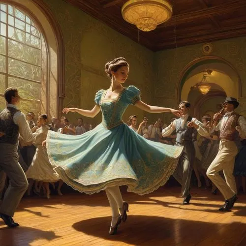 waltz,ballroom dance,ballroom,square dance,ballet master,dancing,twirl,folk-dance,dance,ballerinas,dancers,concert dance,whirling,twirls,to dance,pirouette,latin dance,folk dance,the ball,twirling,Illustration,Realistic Fantasy,Realistic Fantasy 44