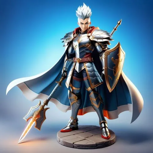 vergil,falstad,mitsunari,ansem,3d figure,owain,Unique,3D,3D Character